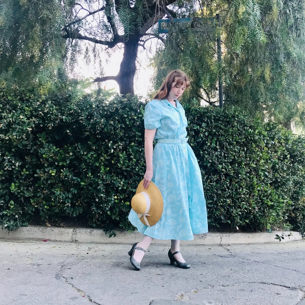 Vintage Willow Ridge Summer Dress, Size 14